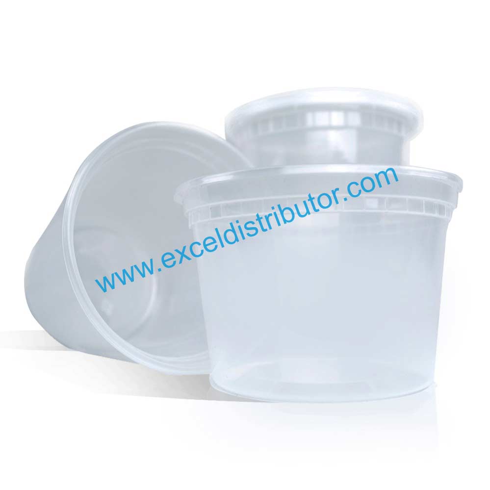 Pactiv YL2512 12 Oz. Plastic Deli Container with Lid - 240/Case