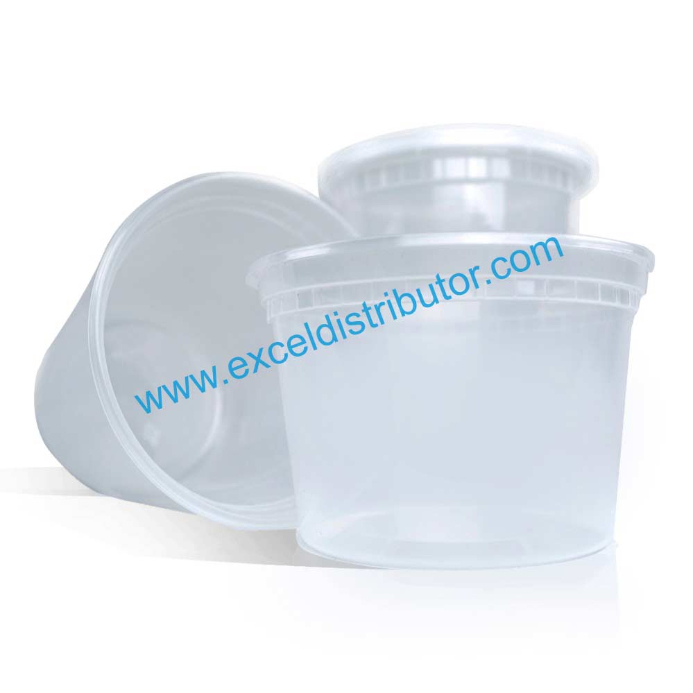 10932 Dine-Out Combo 32oz Plastic Soup Container PP Clear240/CS