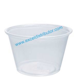 DART 400PC 4OZ TRANSLUCENT POLYSTYRENE SOUFFLE / PORTION CUP 2500/CS