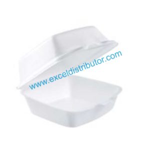 DART 50HT1 5” WHITE FOAM HINGE CONTAINER 500/CS