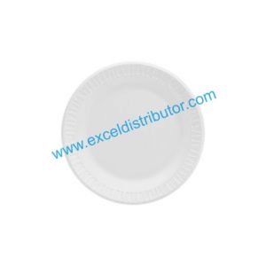 DART 6PWCR 6” WHITE FOAM PLATES PLAIN 1000/CS