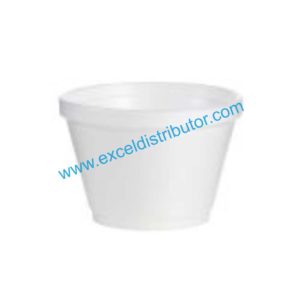 DART 8SJ20 8OZ WHITE FOAM BOWL SQURT 1000/CS
