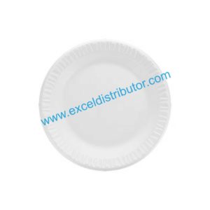 DART 7PWCR 7” WHITE FOAM PLATES PLAIN 1000/CS