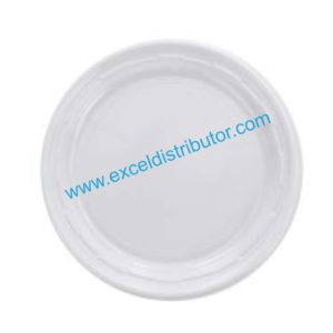DART 7PWF 7” WHITE PLASTIC PLATE 1000/CS