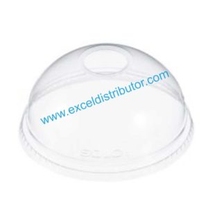 DART DLR626 16OZ DOME LID WITH 1” HOLE 1000/CS