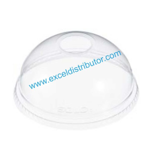 DART DLR626 16OZ DOME LID WITH 1” HOLE 1000/CS