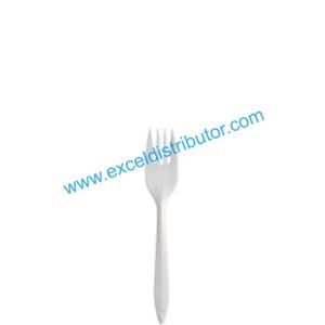 DART F6BWStyle Setter Medium Weight Polypropylene Cutlery Fork 1000/CS