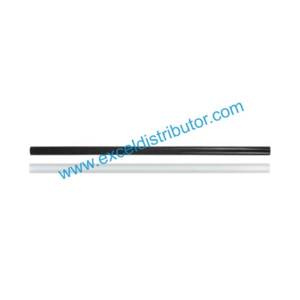 Crystal wareJSUB105007.75” Black Unwrapped Jumbo Plastic Straws10/500/CS