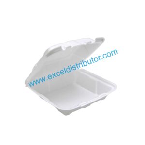 Dart White Foam Hinged Lid Containers 60HT1