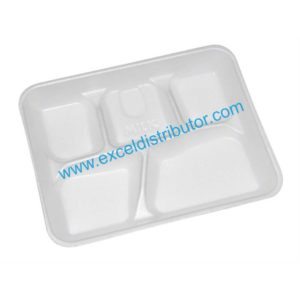 YTH10500SGBX5COMPARTMENT FOAM SCHOOL LUNCH TRAY 500/CS