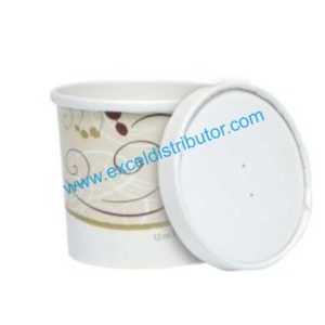 12 OZ SOUP CUP - 12OZ SOUP COMBO PAPER CUP WITH LID - 250/CASE