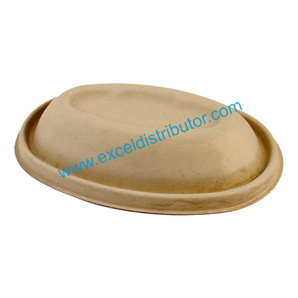 Bamboo fiber Lid for soup bowl ES31385c (Case of 500 pc)