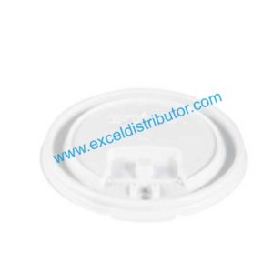 L8HPC - 8 oz. White Tear Tab Lid - 1000/Case