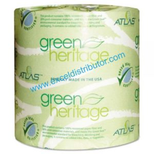 TISSUE-96 - GREEN HERITAGE TOILET TISSUE 96/CS 2 PLY