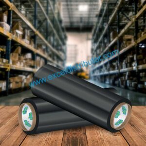 STRETCH FILM-BLACK-18X80 - 18X80 GUAGE BLACK PALLET SHRINK WRAP 2000FT/ROLL 4/CS
