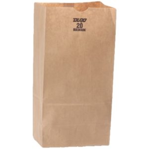 #20 XHD-BULWARK -  #20 KRAFT EX HD BULWARK PAPER BAGS 400/CS