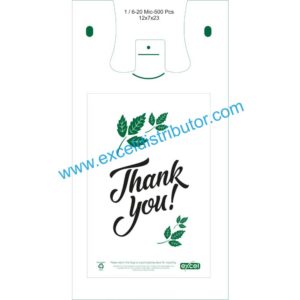 L20WH - 1/6 LARGE SIZE SHOPPING BAG 500/CS