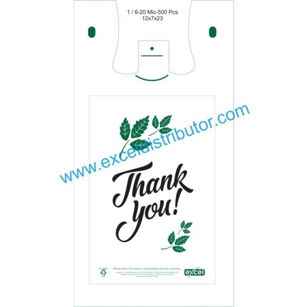 L20WH - 1/6 LARGE SIZE SHOPPING BAG 500/CS