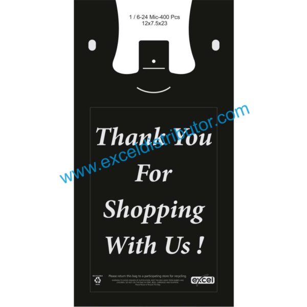 L24BK - 1/6 LARGE SIZE SHOPPING BAG 400/CS