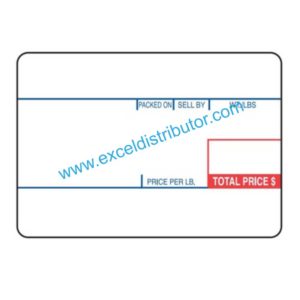 LABEL-1493 - SCALE LABEL RED/BLUE, 58 X 40 700/ROLL, 12 ROLL/CASE
