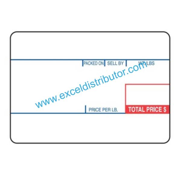 LABEL-1493 - SCALE LABEL RED/BLUE, 58 X 40 700/ROLL, 12 ROLL/CASE