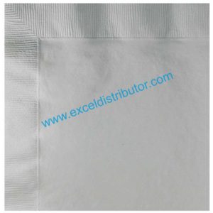NAP-SL-600CT - Silver 2-Ply Beverage Napkin 50ct -600/Case