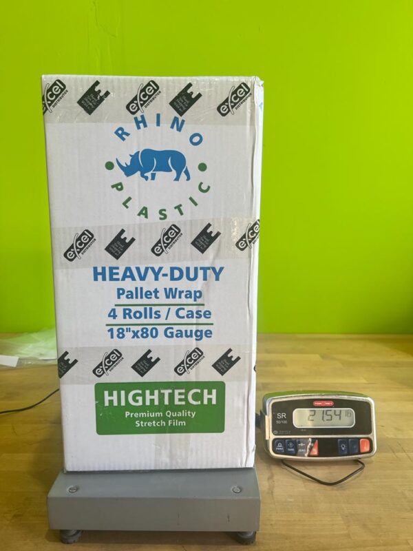 STRETCH FILM-CLEAR18X80 - 18"X80 GUAGE 1000X4 ROLLS CLEAR SHRINK WRAP STRETCH FILM - Image 6