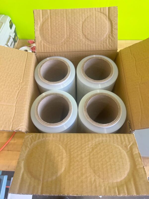 STRETCH FILM-CLEAR18X80 - 18"X80 GUAGE 1000X4 ROLLS CLEAR SHRINK WRAP STRETCH FILM - Image 4