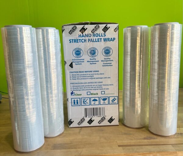 STRETCH FILM-CLEAR18X80 - 18"X80 GUAGE 1000X4 ROLLS CLEAR SHRINK WRAP STRETCH FILM - Image 5
