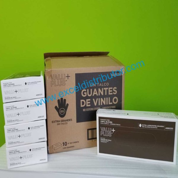 #488020 –  POWDER FREE VINYL GLOVES EXTRA LARGE – 100/CT - Image 4