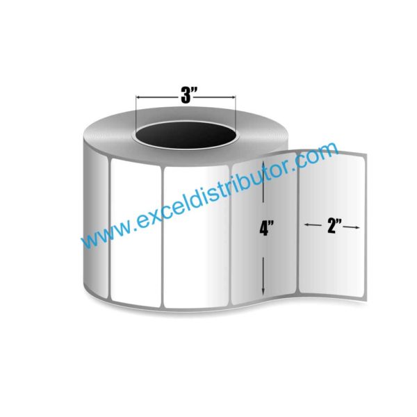 EXRL42-DT3C- 4” x 2”Direct Thermal Labels 3000/Roll - Image 3