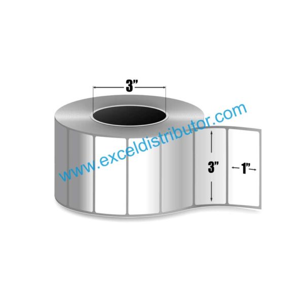 EX3X1DTR- 3” x 1”Removable Direct Thermal Labels 5500/Roll - Image 3
