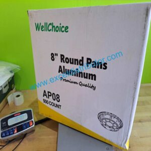 8” round pans aluminum 500/case
