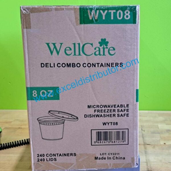 8oz Deli Combo Container 240/case - Image 3