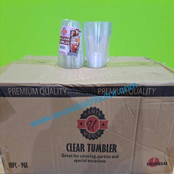 9oz Clear Tumbler 10/Sleeve; 36/case - Image 3