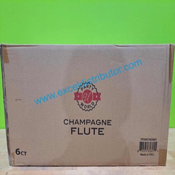 Champagne  Flute Glass 6pcs/Sleeve  36/case - Image 2