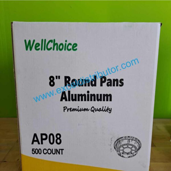 8” round pans aluminum 500/case - Image 2