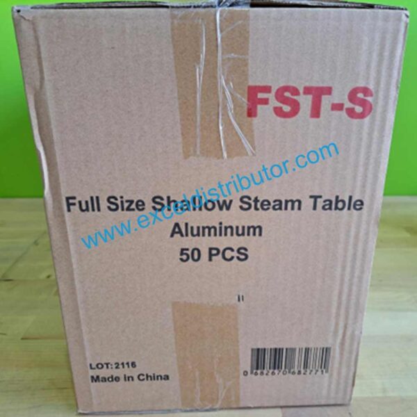 Full size shallow steam table aluminum 50/case - Image 3