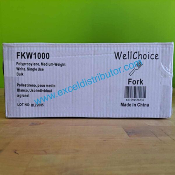Polypropylene, Medium weight Fork white 1000/case - Image 2